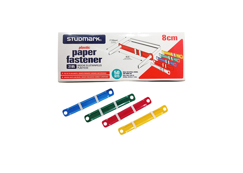 FASTENER 8 CENTIMETROS PLASTICOS DE COLORES 50 JUEGOS